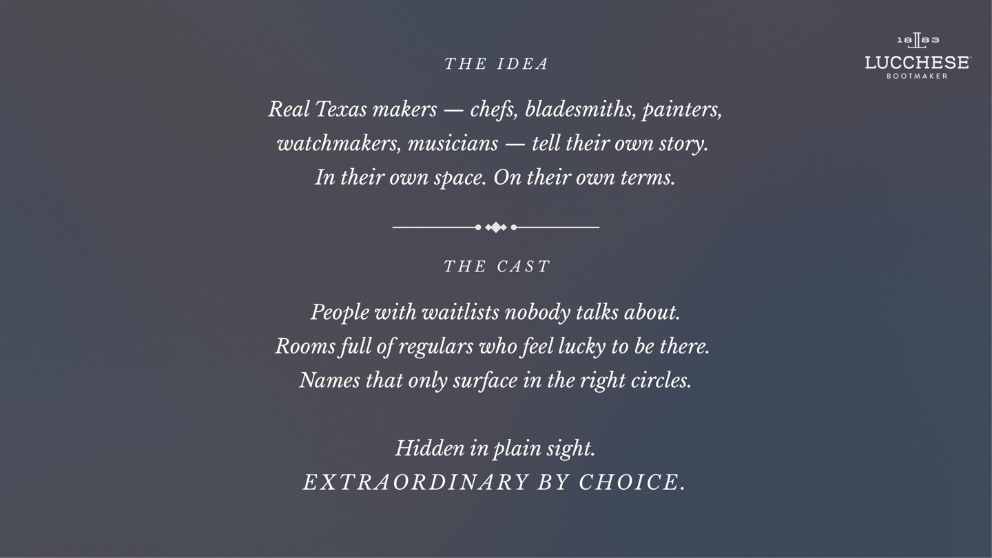 Lucchese — I Made It In Texas — Slide 7